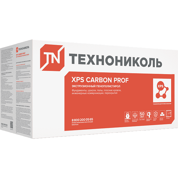 XPS Технониколь Carbon Prof RF 1180x580x120 мм L-кромка