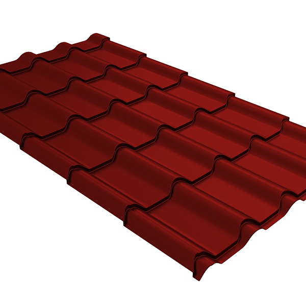 Профиль волновой Grand Line Камея 0,45 PE RAL 3011 коричнево-красный